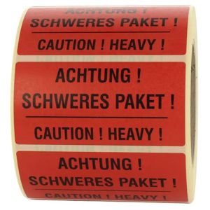 Produktbild für Hinweisetiketten Böttcher-AG Schweres Paket