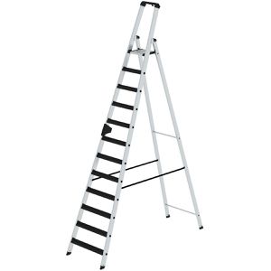 Stehleiter MUNK 42112, nivello-Leiterfüße, mit Plattform