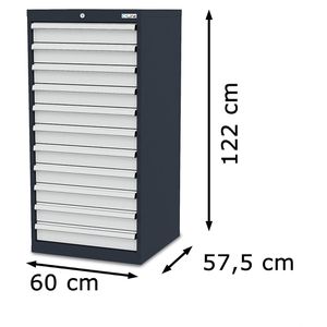 Produktbild für Schubladenschrank Simplaflex CL6H120110, Metall