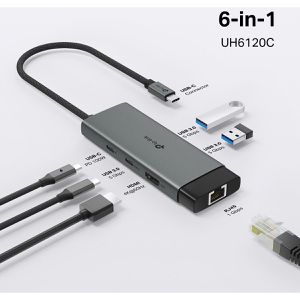 Produktbild für Dockingstation TP-Link 6-in-1, UH6120C
