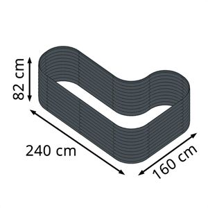 Produktbild für Hochbeet Westmann Grow Faster L, aus Stahl
