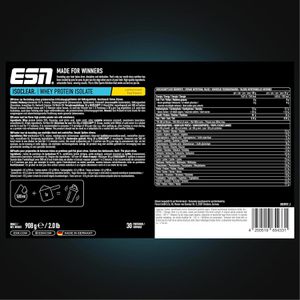 Produktbild für Proteinpulver ESN ISOCLEAR Whey Isolate, 908g