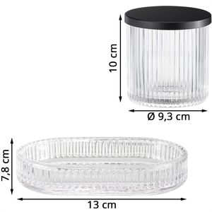 Produktbild für Badaccessoires-Set Navaris 60589.01, 4-teilig