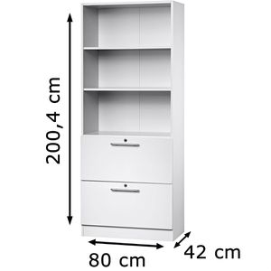 Produktbild für Kombischrank Hammerbacher N-Serie, weiß