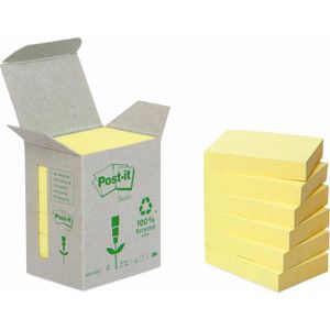 Haftnotizen Post-it Recycling Notes, gelb