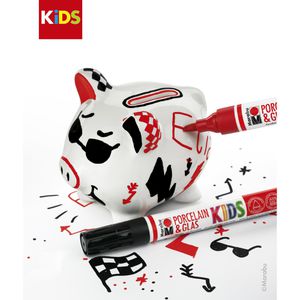 Produktbild für Porzellanstifte Marabu KiDS Porcelain &amp; Glass, Sparschweinset