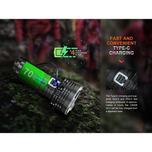 Produktbild für Taschenlampe Fenix LR40R V2.0, LED, aufladbar