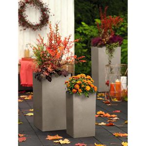 Produktbild für Übertopf Lechuza CANTO Stone 30 high, sandbeige, 30x56x30 cm