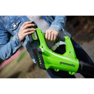 Produktbild für Laubbläser Greenworks G24AB, Luftstrom 160 km/h, Akku