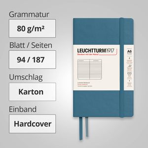 Produktbild für Notizbuch Leuchtturm1917 Pocket, 365631, Karton Hardcover