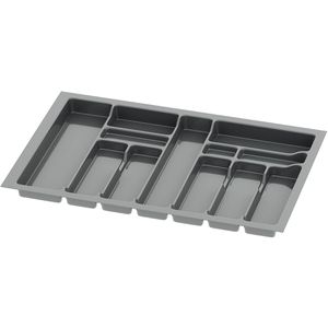 Produktbild für Besteckkasten Sossai Divio, anthrazit, aus Kunststoff