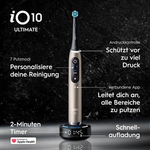 Produktbild für Elektrische-Zahnbürste Oral-B iO Series 10 Ultimate Lunar Gold