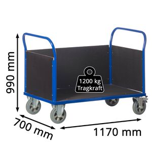 Produktbild für Transportwagen Rollcart Dreiwandwagen, 02-1387