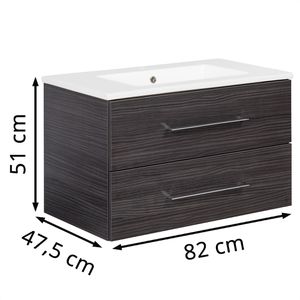 Produktbild für Waschtisch Fackelmann B.perfekt, hängend, anthrazit