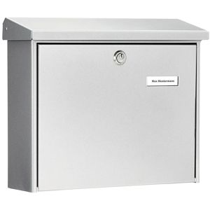 Produktbild für Briefkasten Burg-Wächter Amsterdam 867 SI, silber, aus Stahl