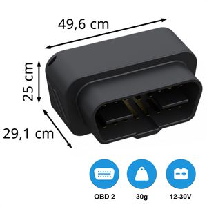 Produktbild für GPS-Tracker Yukatrack OBD2, 2G SIM, ohne Abo
