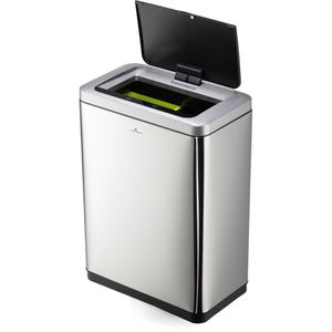 Produktbild für Mülleimer Durable 342423, No Touch, Sensor, silber