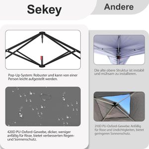 Produktbild für Pavillon Sekey GZ22, grau