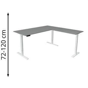 Schreibtisch Kerkmann Move 3, graphit / weiß