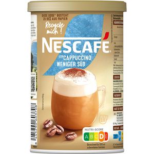 Kaffee Nescafe Gold Cappuccino Weniger Süß