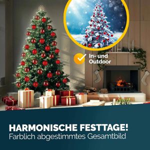 Produktbild für Weihnachtskugeln Deuba 102106, rot