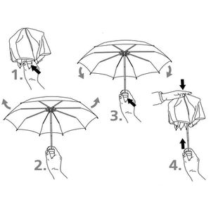 Produktbild für Regenschirm Euroschirm Light Trek Automatic, rot