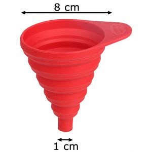 Produktbild für Trichter Dr.Oetker-Küchenhelfer Flexxibel Love 1930 rot