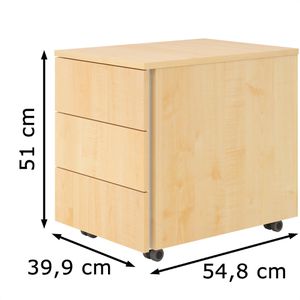 Produktbild für Rollcontainer Böttcher-AG Base Lite, aus Holz, ahorn
