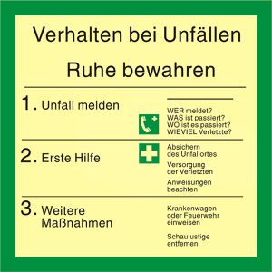 Hinweisschild Abtec ISO 7010, Kunststoff