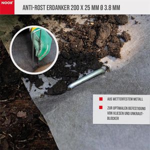 Produktbild für Bodenanker NOOR Anti-Rost, 20 cm