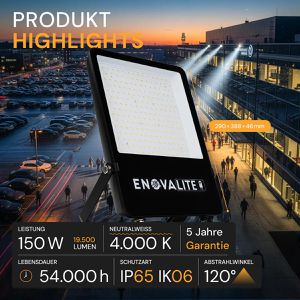 Produktbild für LED-Außenstrahler Enovalite ELED400101, IP65 wasserdicht