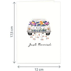 Produktbild für Hochzeitskarte papercrush Hochzeitsauto - Just married