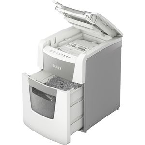 Produktbild für Aktenvernichter Leitz 8011 IQ Autofeed Small Office 100, weiß
