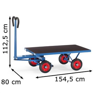 Produktbild für Handwagen Fetra 6403V, mit Plattform