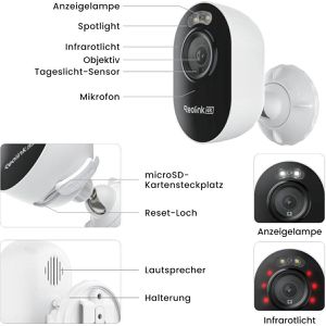 Produktbild für Überwachungskamera Reolink Lumus Series E450 außen