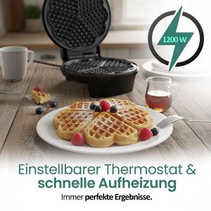Produktbild für Waffeleisen Emerio WM-131149 Waffelautomat, 1200 Watt