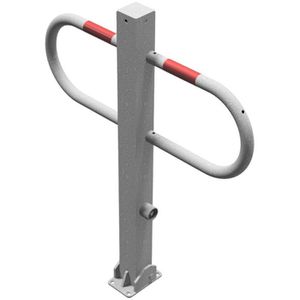 Produktbild für Parkbügel Schake 471FU, rot / silber, klappbar