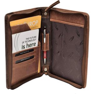 TONY PERTOTTI A5 Schreibmappe Leder Braun Dokumenten Mappe TONY PERTOTTI A5 Schreibmappe Leder Braun Dokumenten Mappe