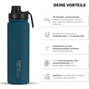 Produktbild für Trinkflasche 720DGREE noLimit Smaragd Green