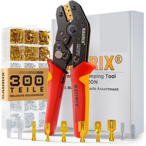 Crimpzange BAURIX Kairon, mit Flachsteckhülsen