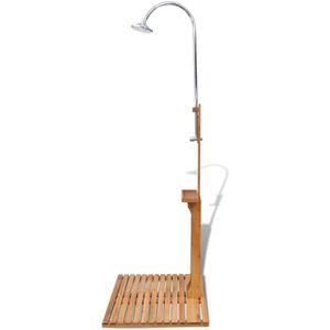 Produktbild für Gartendusche vidaXL 40857, Holz, Kaltwasserdusche, braun