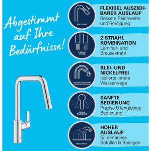 Produktbild für Küchenarmatur GROHE Start 30631000, chrom