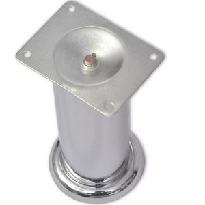 Produktbild für Möbelfuß vidaXL 242159, chrom, Metall