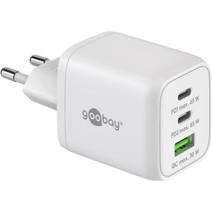 Ladegerät GC PowerGaN 65 W (2x USB-C PD, 1x USB-A UC, GaN)