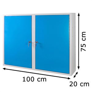 Produktbild für Werkzeugschrank ADB 52602, aus Metall, grau / lichtblau