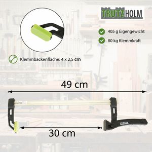 Produktbild für Einhandzwinge Trutzholm 73923, Set