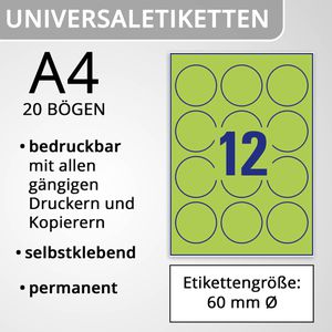 Produktbild für Universaletiketten Herma 5155 Special, neon-grün