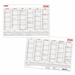 Tischkalender Herlitz 300014232, Jahr 2026
