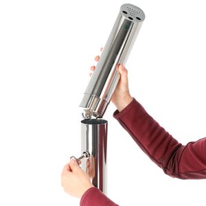 Produktbild für Aschenbecher Showdown-Displays silber, Outdoor