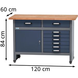 Produktbild für Werkbank Küpper blau